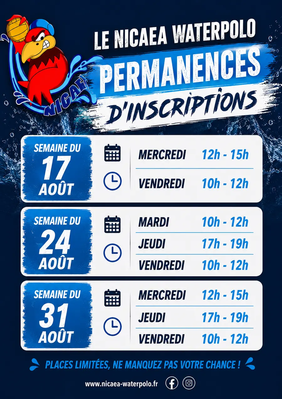 Les inscriptions continuent !